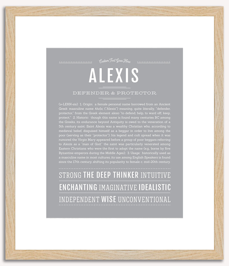 Alexis (male) | Name Art Print