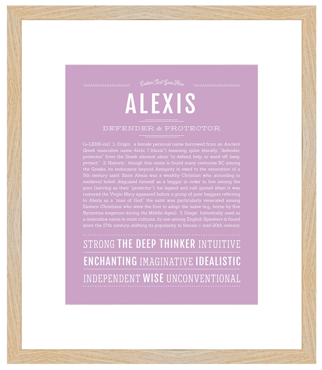 Alexis (female) | Name Art Print