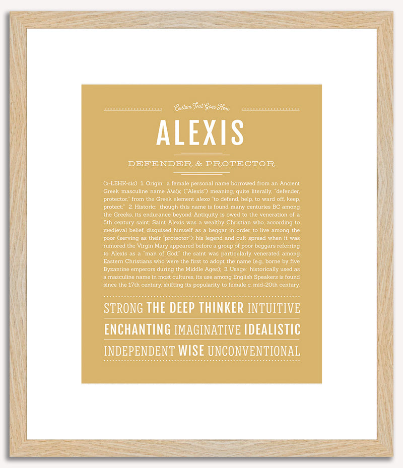 Alexis (male) | Name Art Print