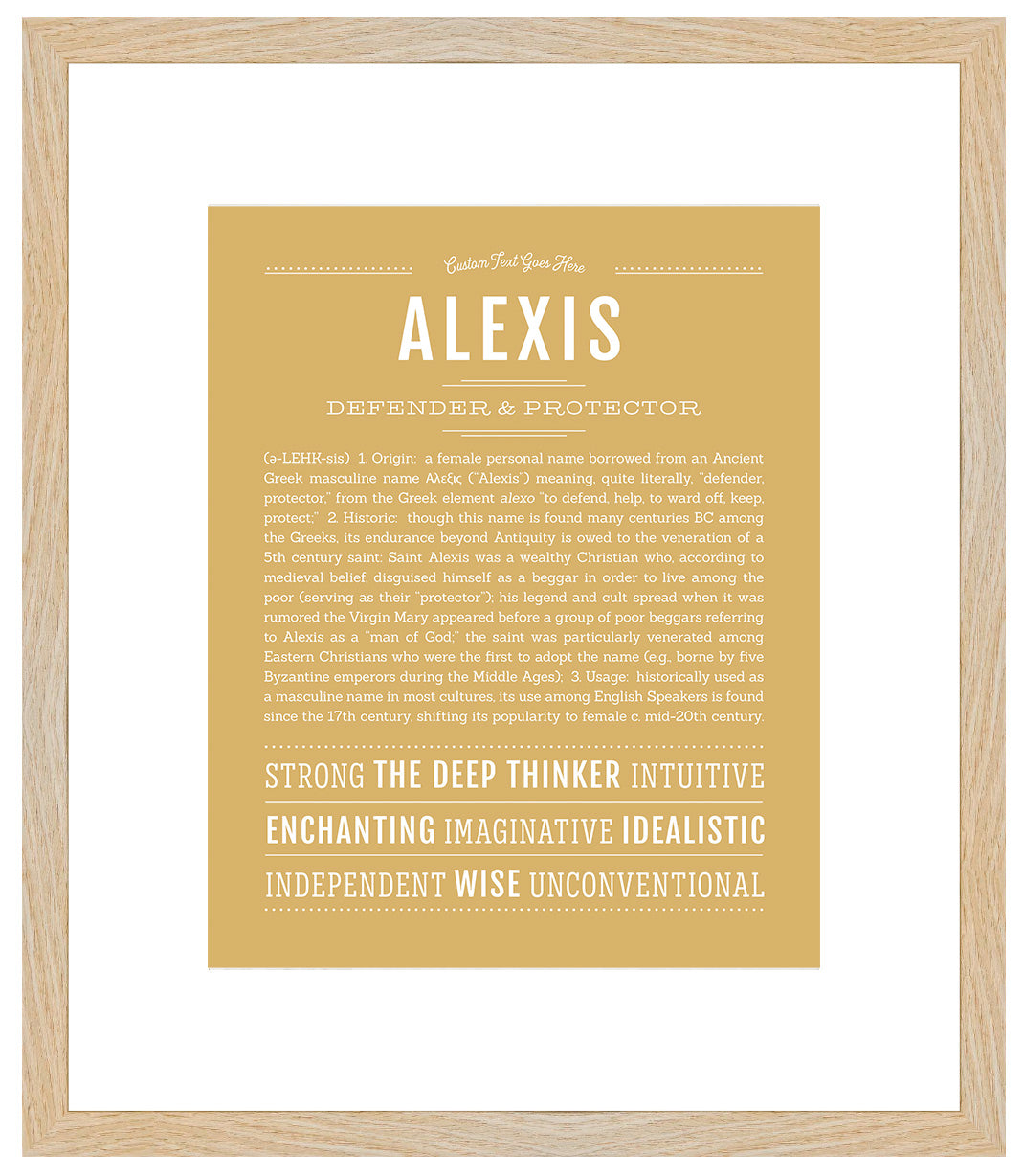 Alexis (female) | Name Art Print