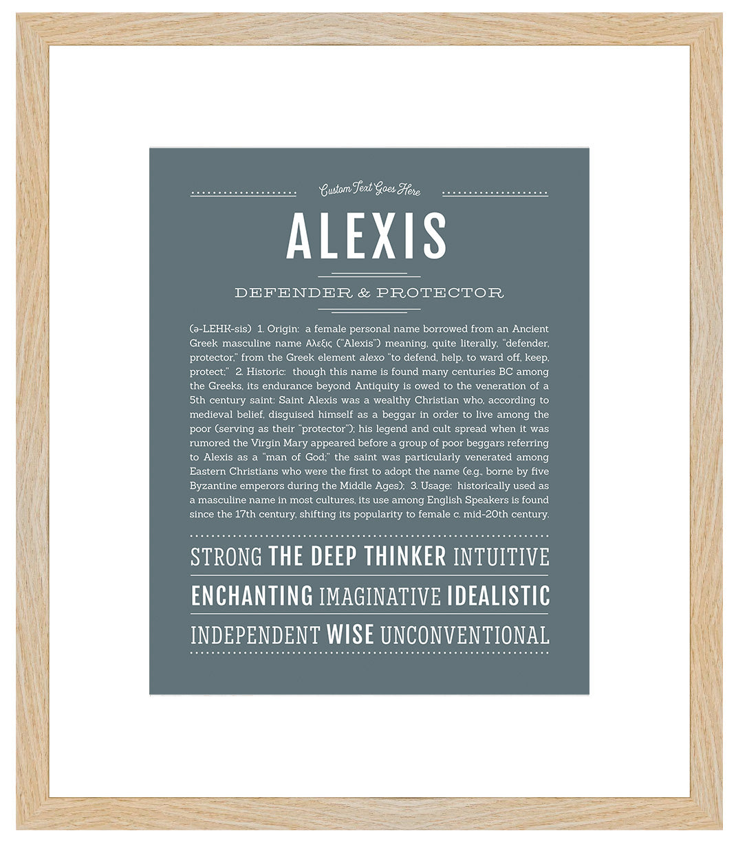 Alexis (female) | Name Art Print