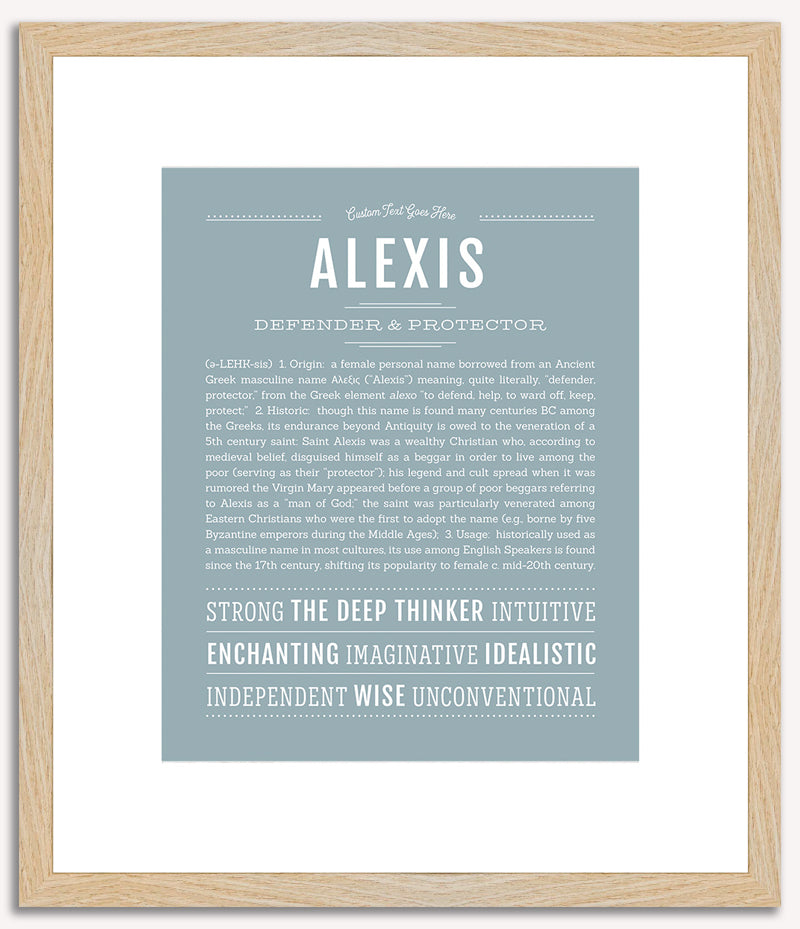 Alexis (male) | Name Art Print