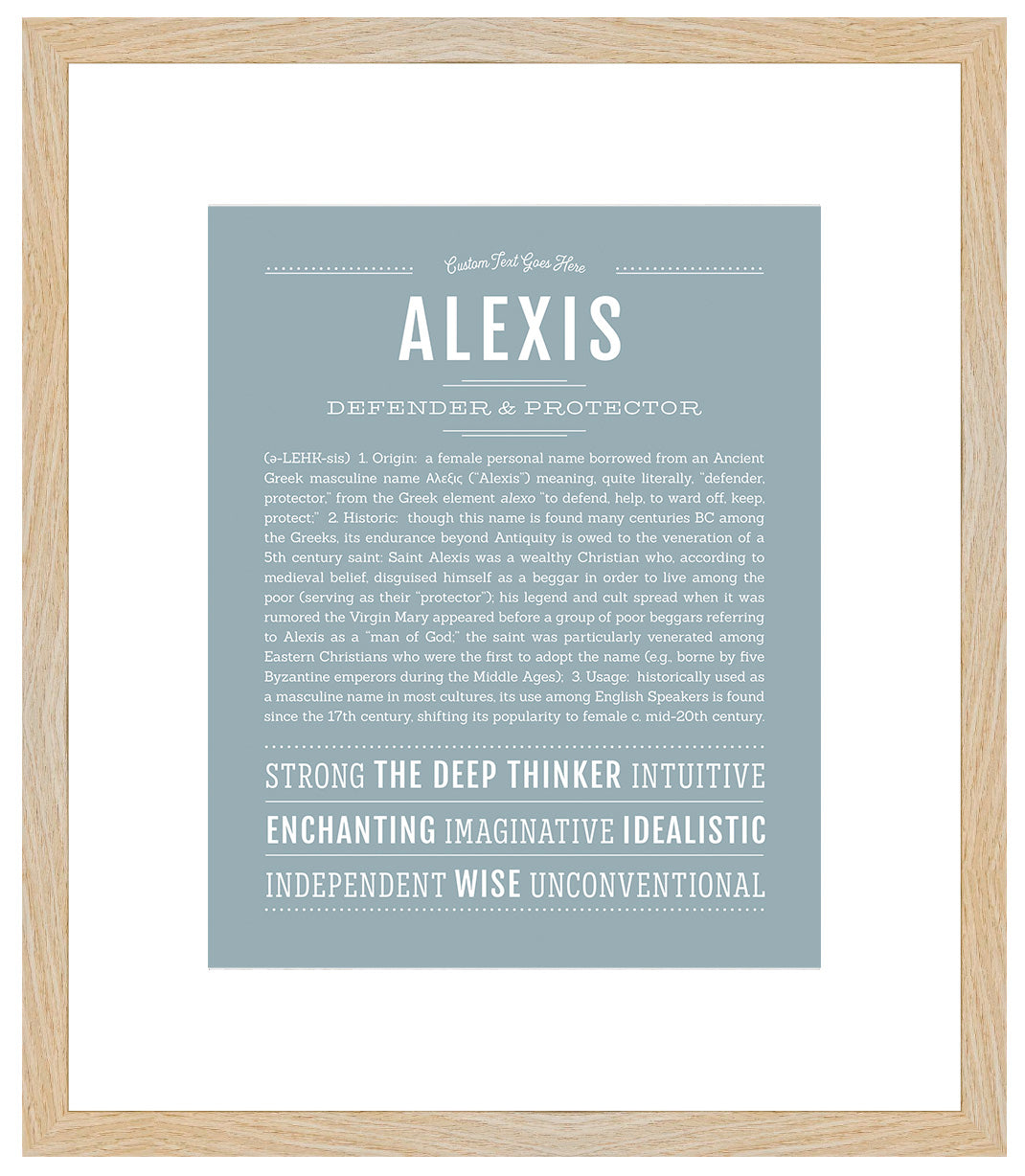 Alexis (female) | Name Art Print