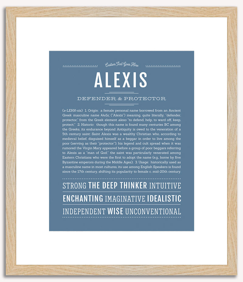 Alexis (male) | Name Art Print