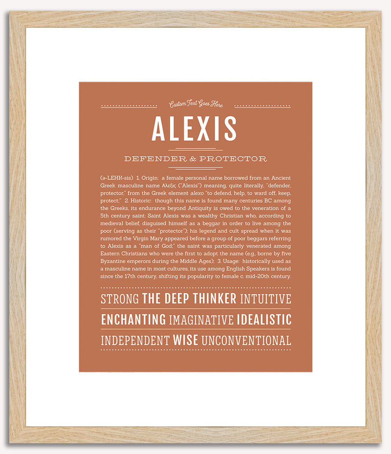 Alexis (male) | Name Art Print