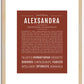 Alexsandra | Name Art Print