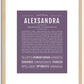 Alexsandra | Name Art Print