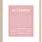 Alexsandra | Name Art Print