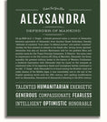 Alexsandra | Name Art Print – Name Stories