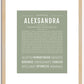 Alexsandra | Name Art Print