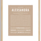 Alexsandra | Name Art Print