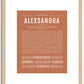 Alexsandra | Name Art Print