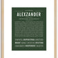 Alexzander | Name Art Print