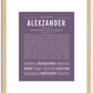 Alexzander | Name Art Print