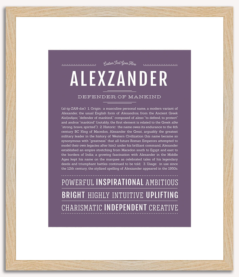 Alexzander | Name Art Print