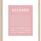 Alexzander | Name Art Print