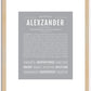 Alexzander | Name Art Print