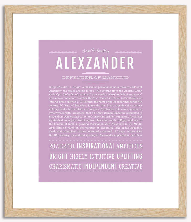 Alexzander | Name Art Print