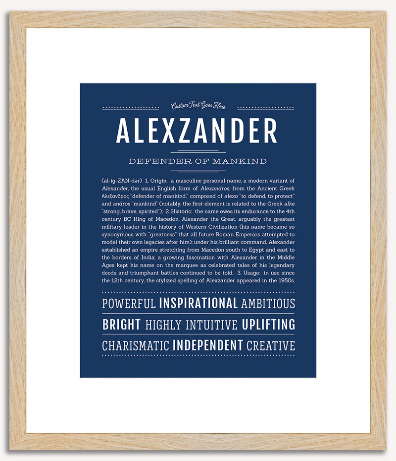 Alexzander | Name Art Print