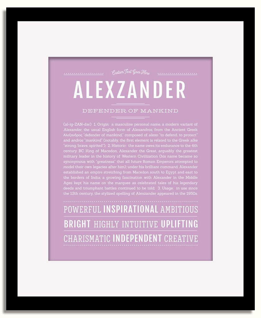 Frame Options | Lilac | Black Frame, Matted