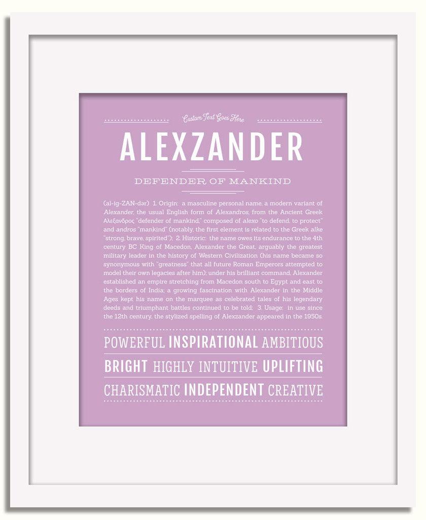 Frame Options | Lilac | White Frame, Matted