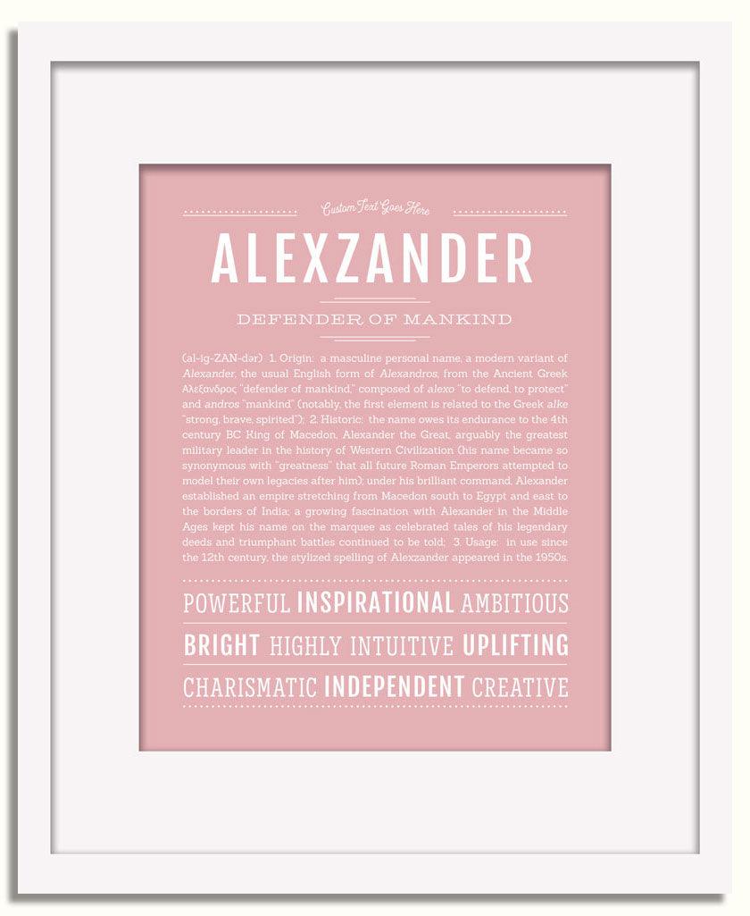 Frame Options | Dusty Rose | White Frame, Matted