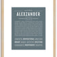 Alexzander | Name Art Print