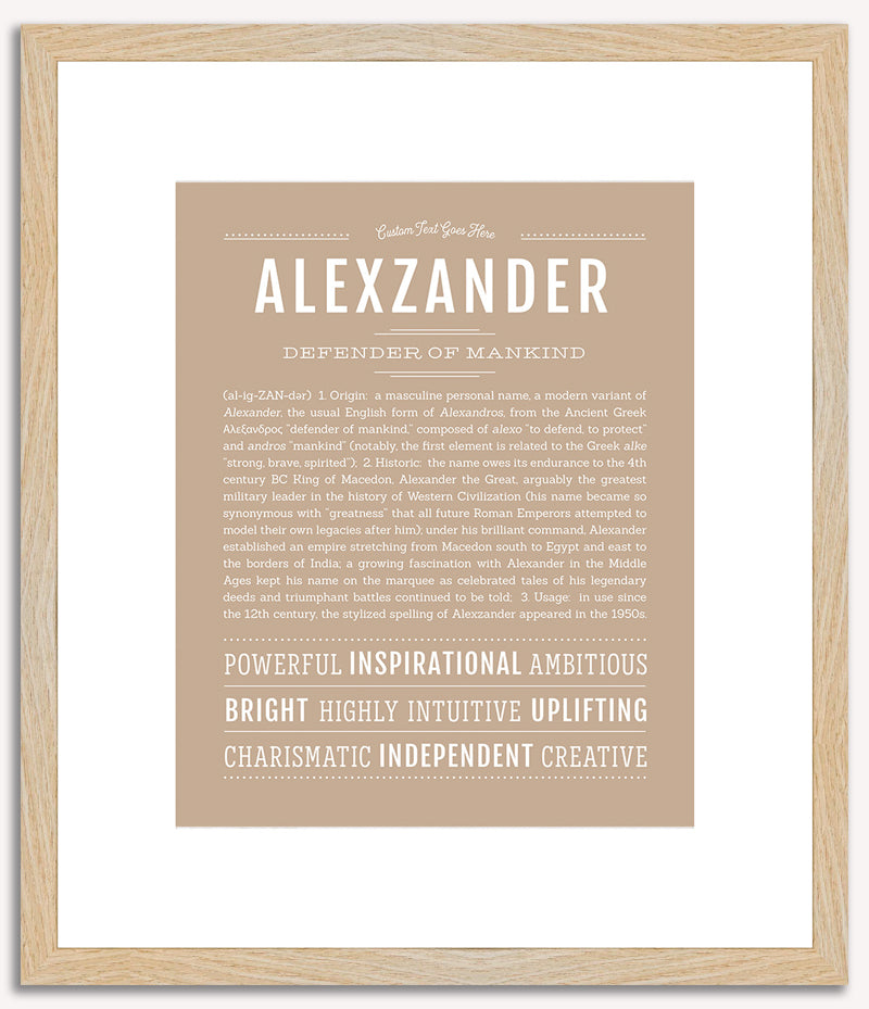 Alexzander | Name Art Print