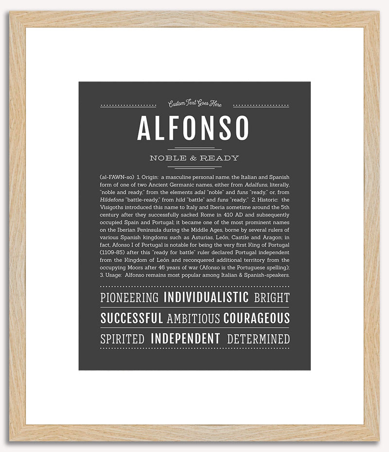 Alfonso | Name Art Print