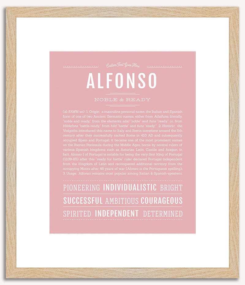 Alfonso | Name Art Print