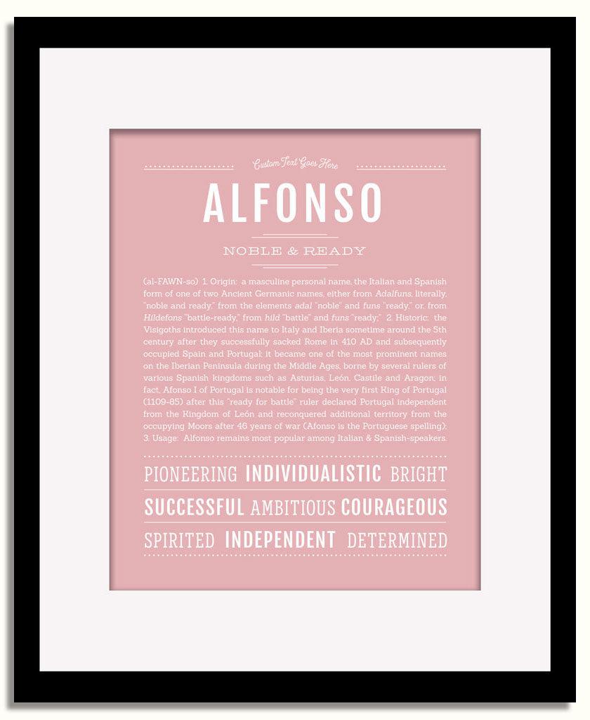 Frame Options | Dusty Rose | Black Frame, Matted