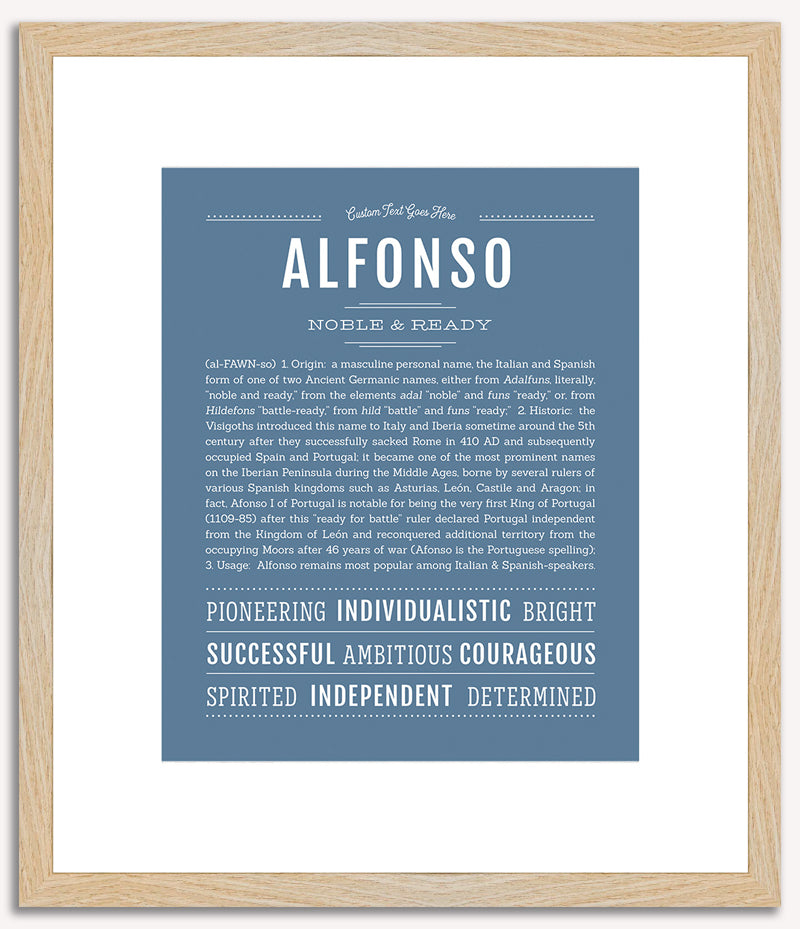 Alfonso | Name Art Print