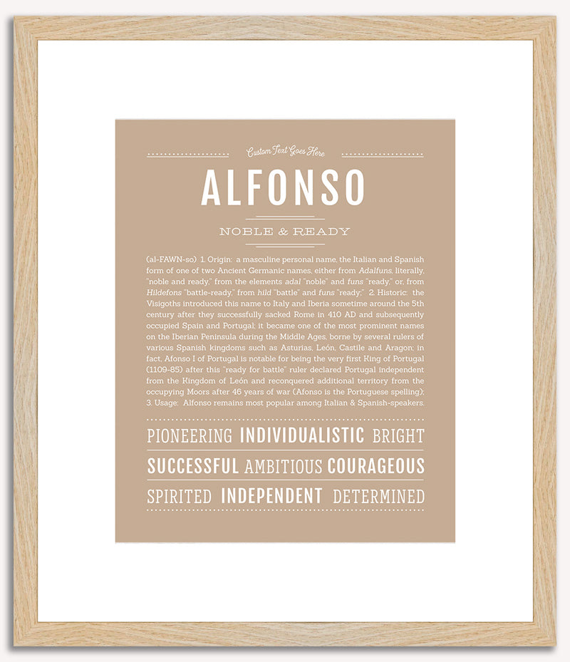 Alfonso | Name Art Print