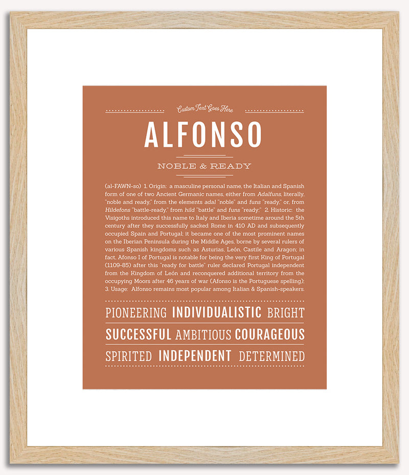 Alfonso | Name Art Print