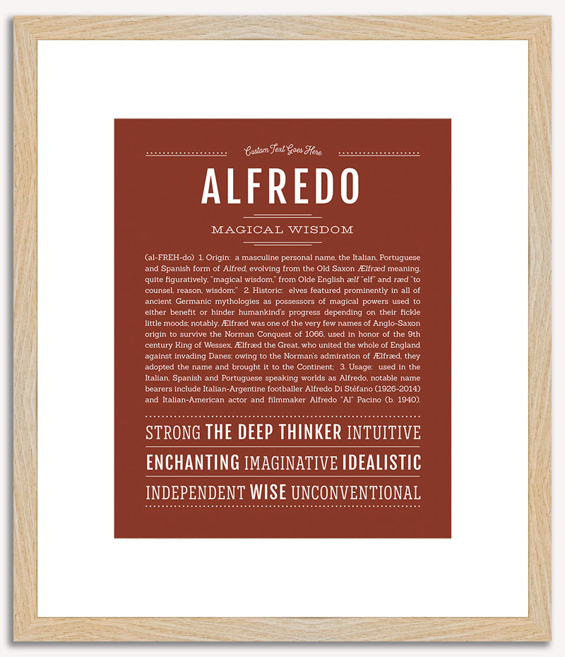 Alfredo | Name Art Print