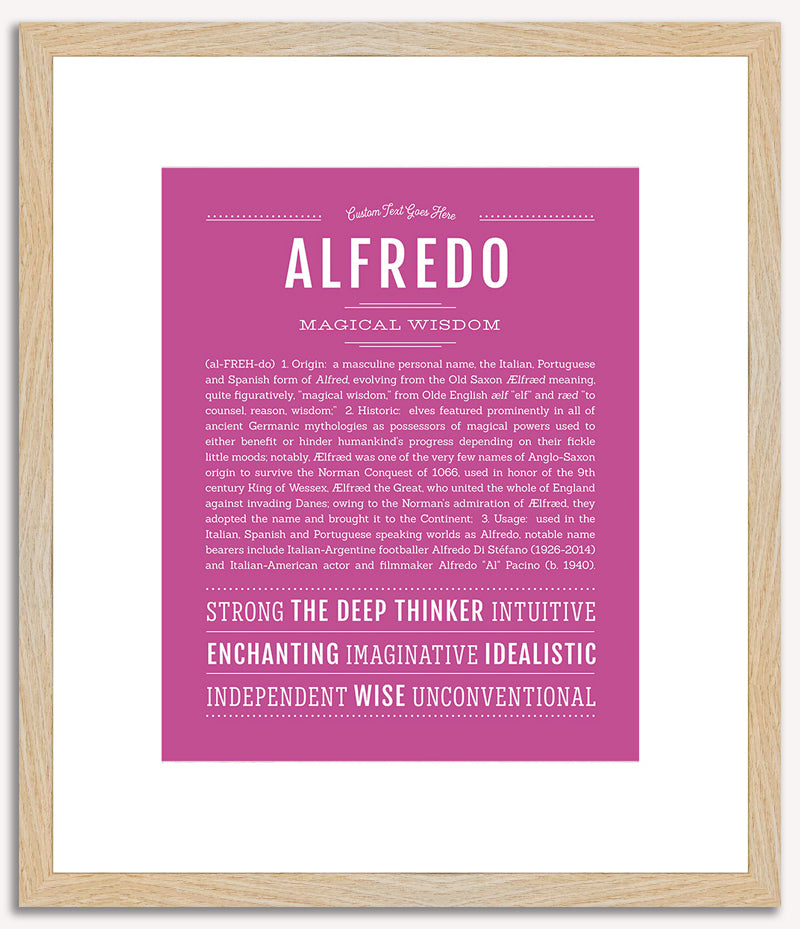 Alfredo | Name Art Print