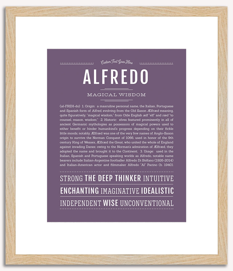 Alfredo | Name Art Print