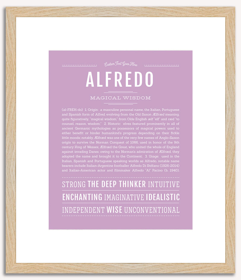 Alfredo | Name Art Print