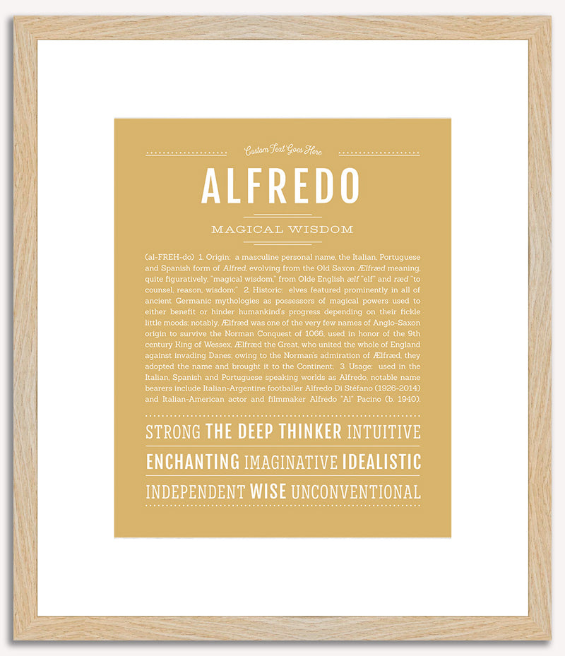 Alfredo | Name Art Print