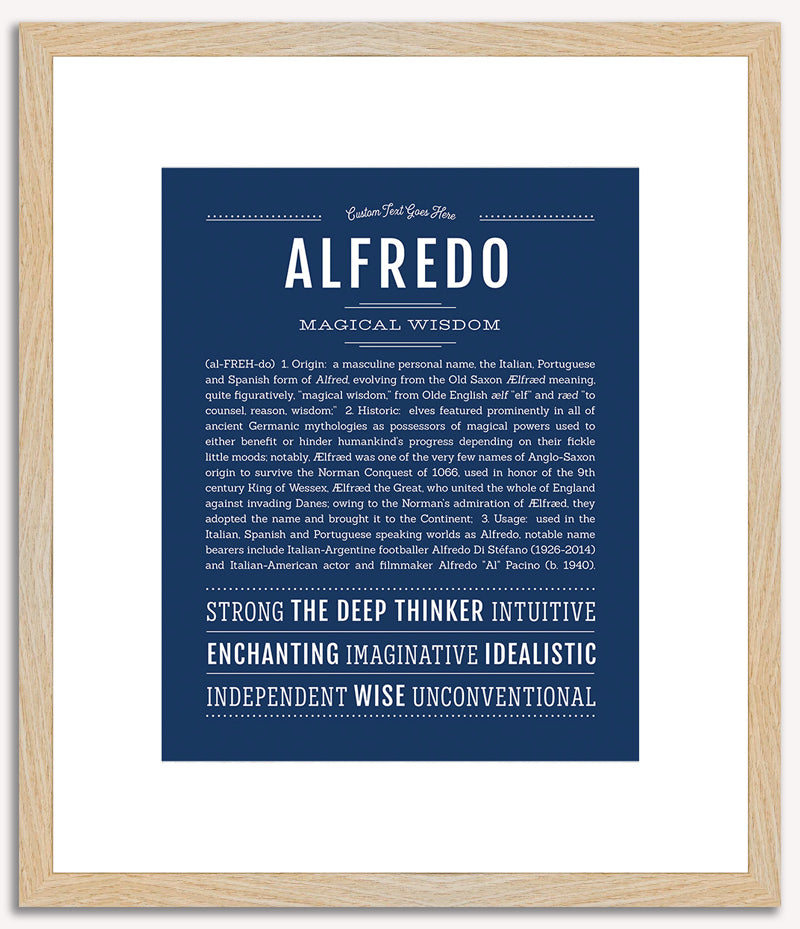 Alfredo | Name Art Print