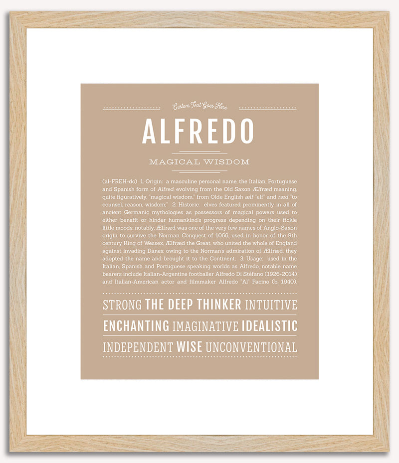 Alfredo | Name Art Print