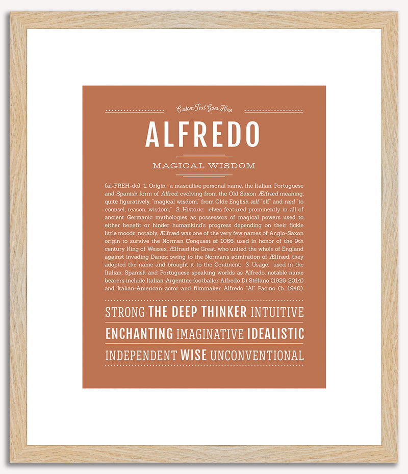 Alfredo | Name Art Print