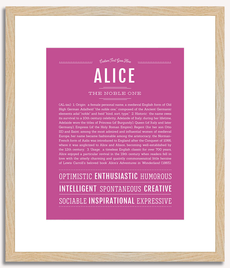 Alice | Name Art Print