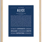 Alice | Name Art Print