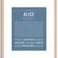 Alice | Name Art Print