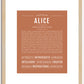 Alice | Name Art Print