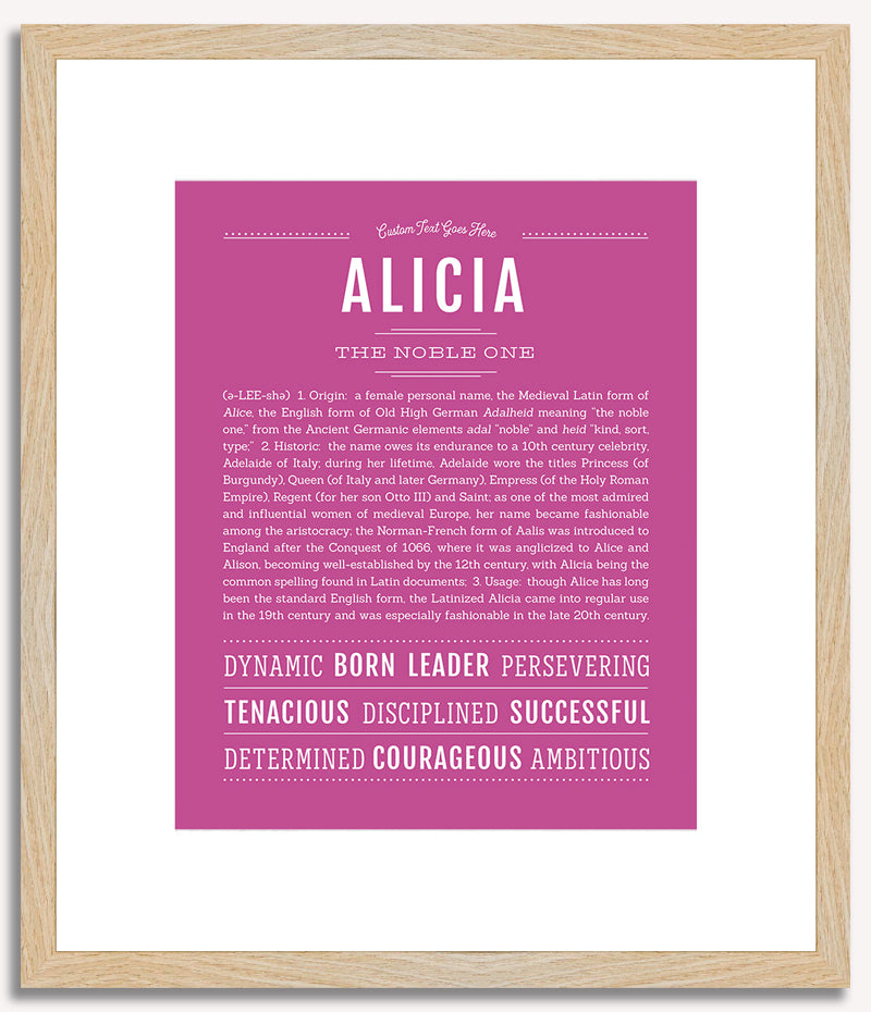 Alicia | Name Art Print