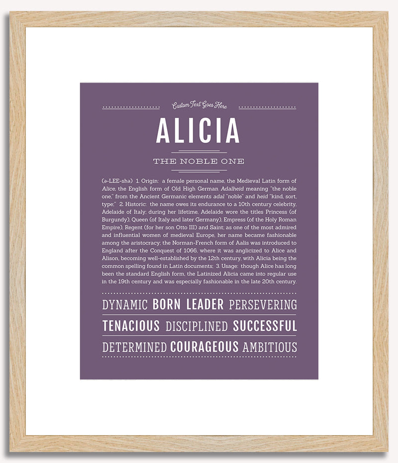 Alicia | Name Art Print