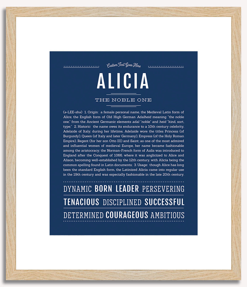 Alicia | Name Art Print