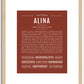 Alina | Name Art Print